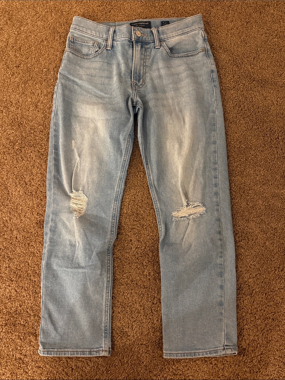 Women’s Lucky Brand mid rise jeans Boyfriend Sienna Sz 2/26 ankle crop
